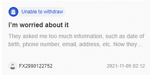 A customer review on Xero Market or XeroMarkets explaining not being able to withdraw funds