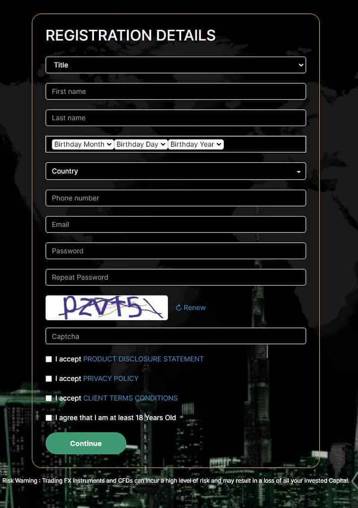 Regsitration Details