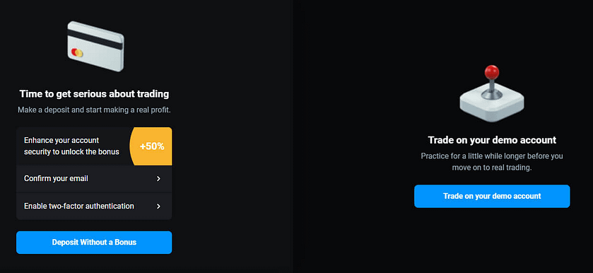 account regsiter info section