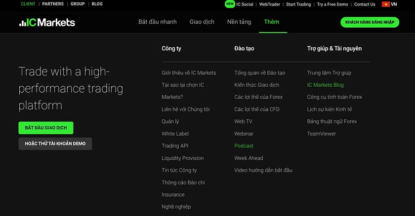 Kajian platform dagangan IC Markets