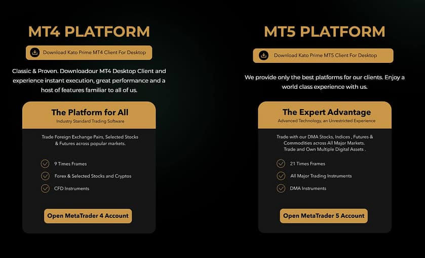 MT4 Platform and MT5 Platform