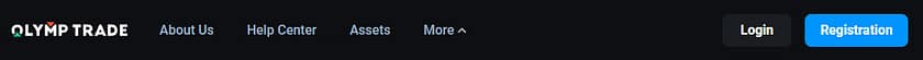 olymptrade navigation