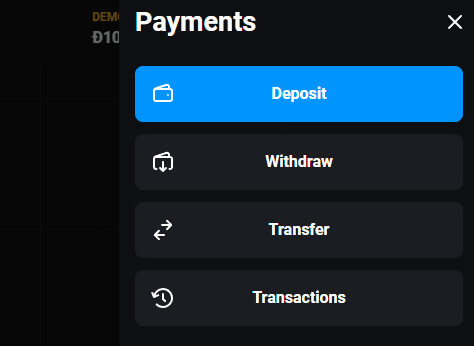 payments section