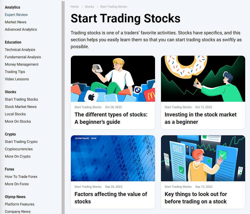 trading stocks
