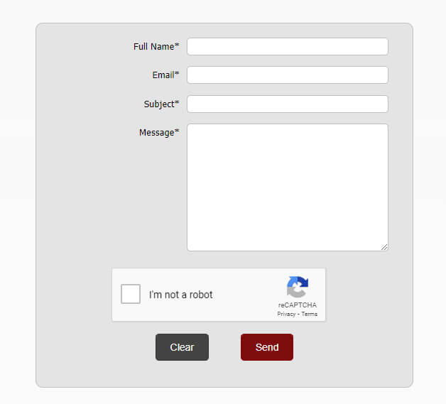 contact page form